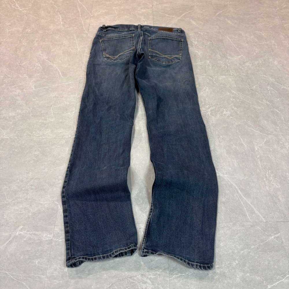 Reclaim Blue Brand Mens Regular Straight Leg Dark Wash Denim Jeans 31L 31x33